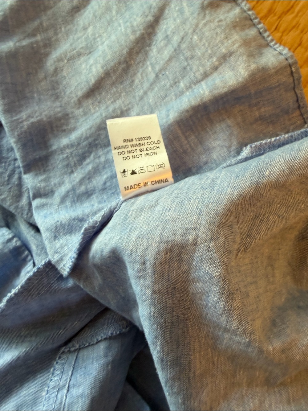 Tuckernuck Chambray Callahan Shirt Dress, Front Button, Collar, S, 100% Cotton - Picture 7 of 7